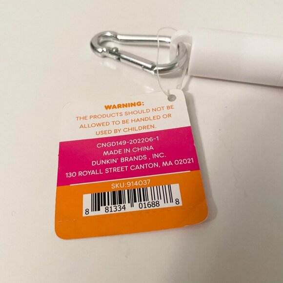 Extendable Dunkin Donut Reusable Straw Carrying Case and Cleaning Brush - Picture 3 of 13